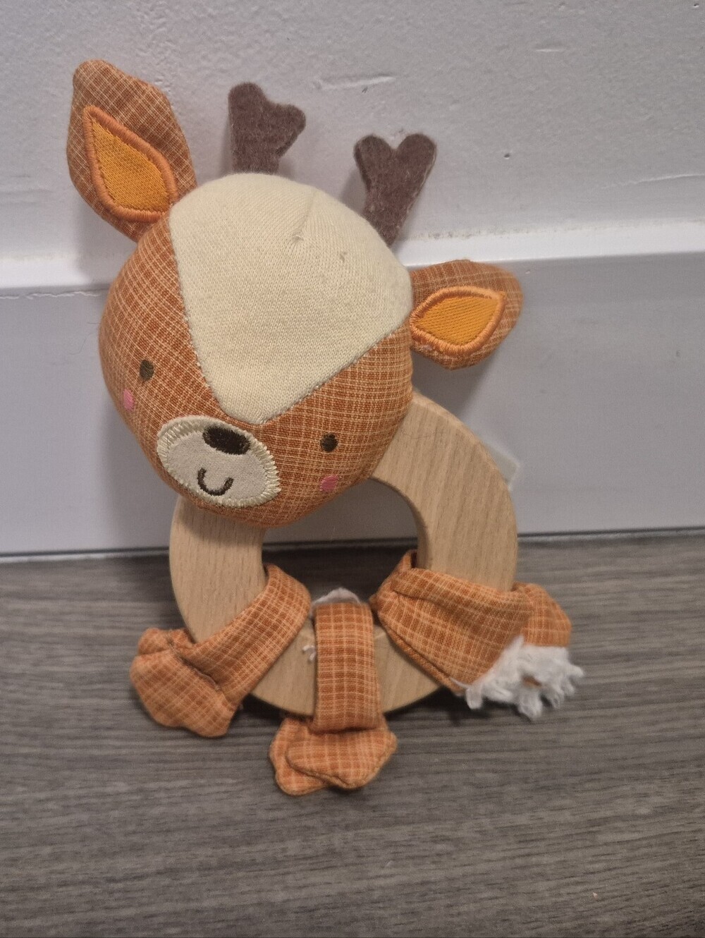 *5/$25* Bright Starts Simply Bright Starts Clutch & Hold Wood Toy